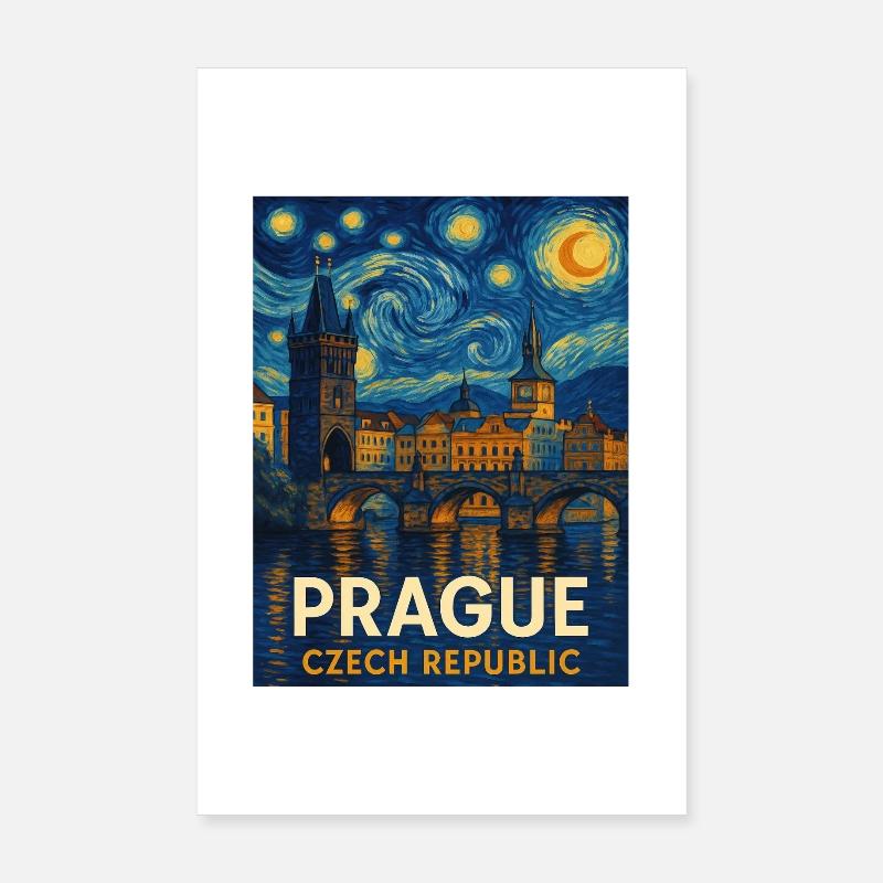 Prague, République tchèque Poster 20 x 30 cm