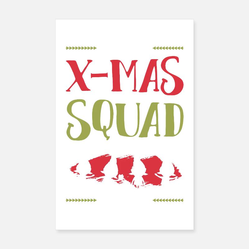 X-Mas Squad Poster 8" x 12" (20x30 cm)