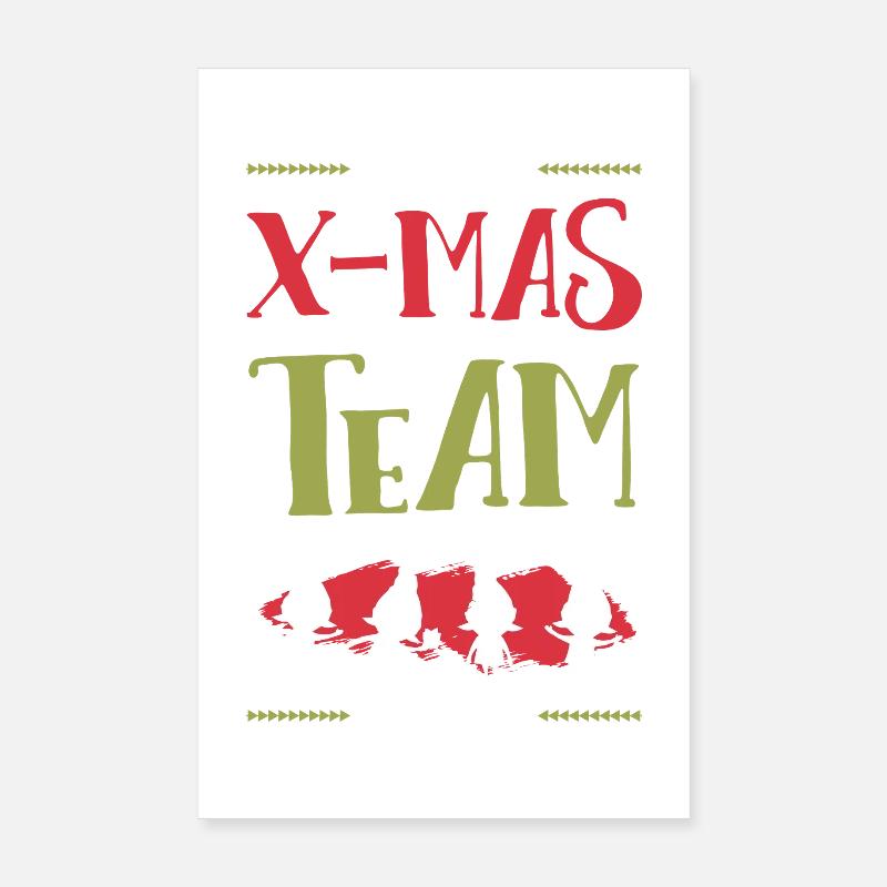 L’équipe X-Mas Poster 20 x 30 cm