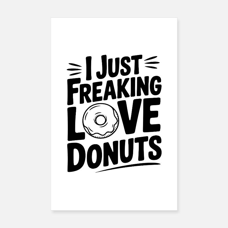 J’adore les beignets Poster 20 x 30 cm