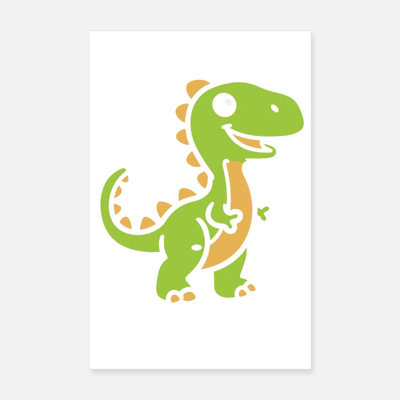 Cute Little Dinosaur Poster 8" x 12" (20x30 cm)