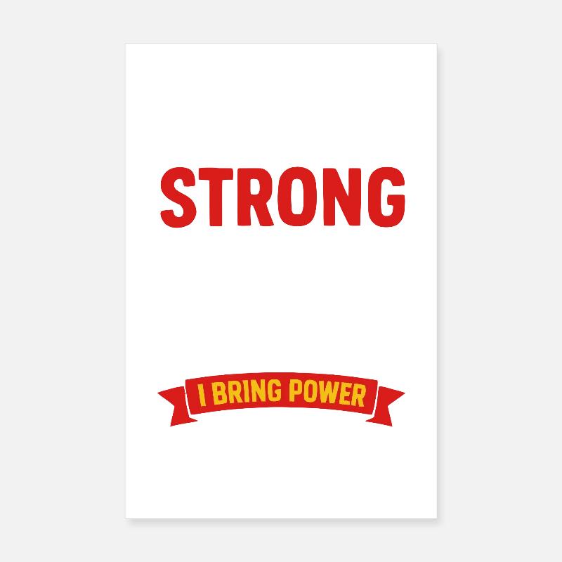 Ne craignez pas la forte levée de puissance Poster 20 x 30 cm