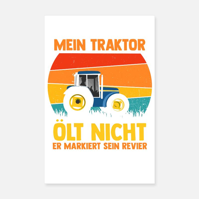 Landwirt Bauernhof Farmer Bauer Traktor Poster 20x30 cm
