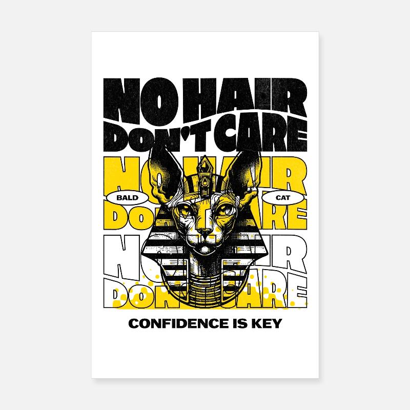 Chat Sphynx Sans Poils Poster 20 x 30 cm