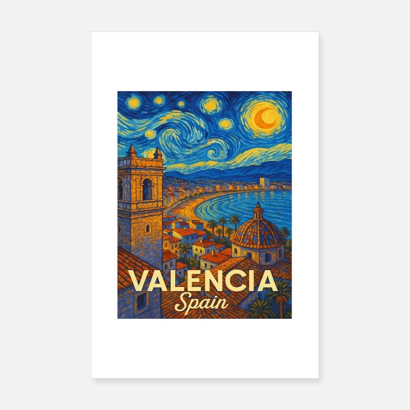 Valencia, Spain Poster 8" x 12" (20x30 cm)