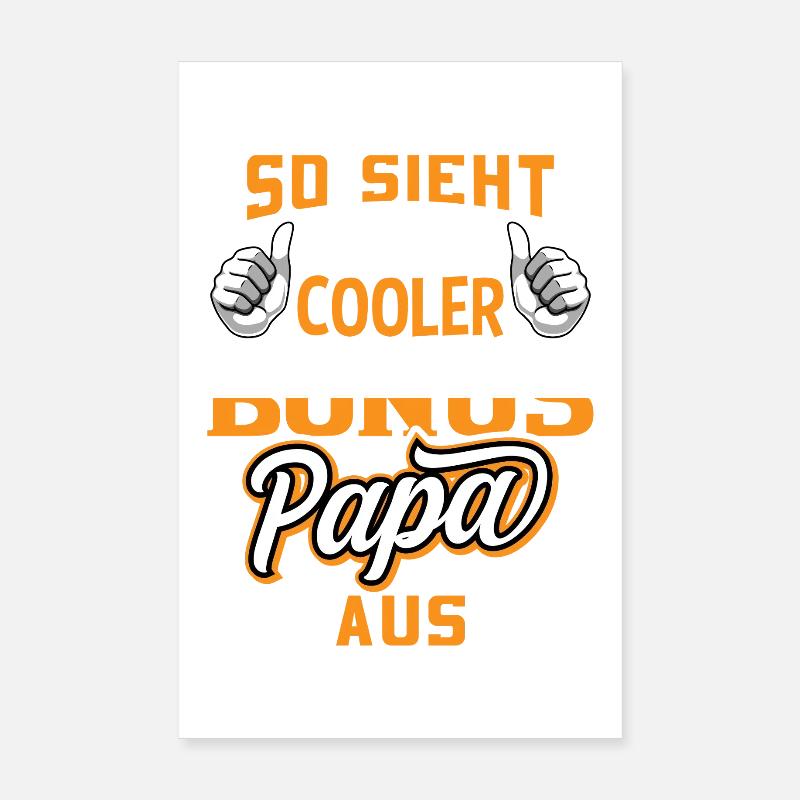 This is what a cool bonus dad looks like / stepdad Poster 8" x 12" (20x30 cm)
