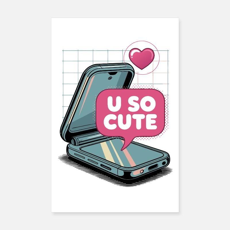 U So Cute Pop Art Handy Poster 20x30 cm