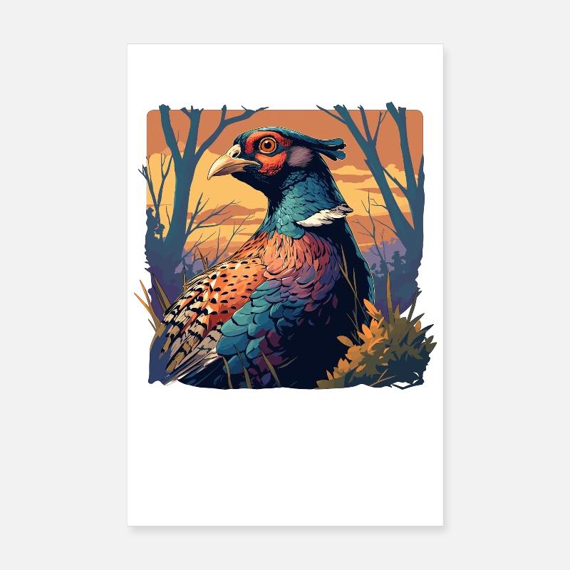 Faisans Faisan Poster 20 x 30 cm