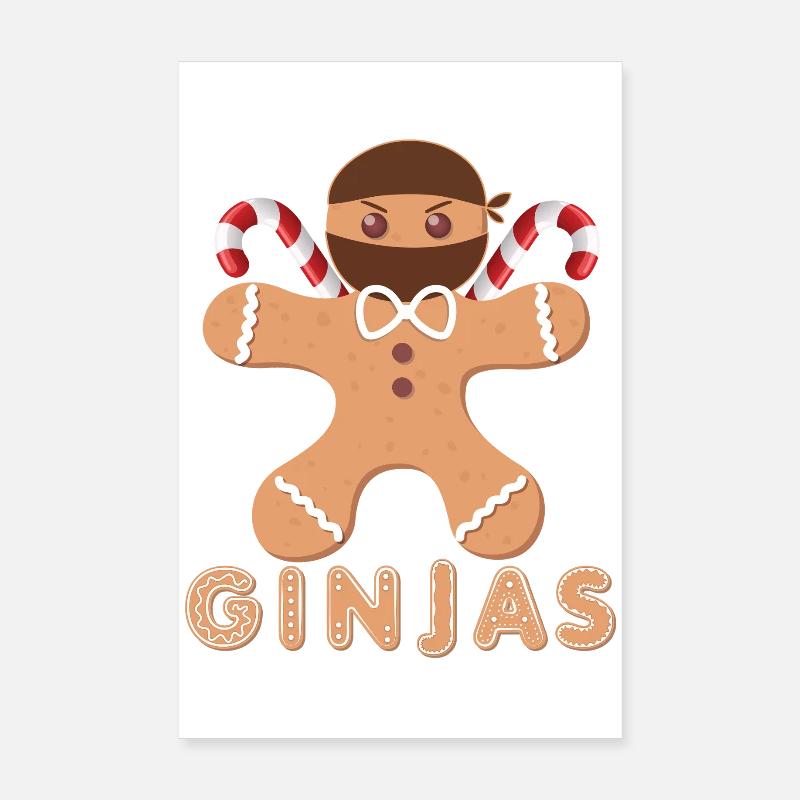 Masked gingerbread with frosting Poster 8" x 12" (20x30 cm)