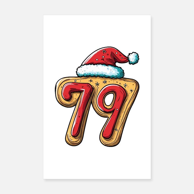 79 Numéro Biscuit Noël Poster 20 x 30 cm