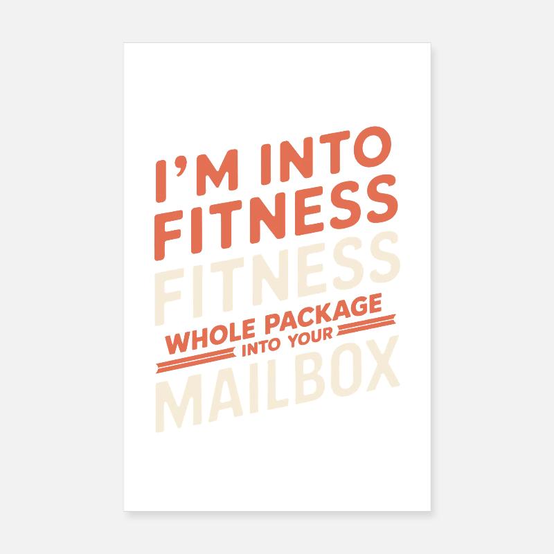 Je suis dans la forme physique Bureau de poste Postier Facteur Poster 20 x 30 cm