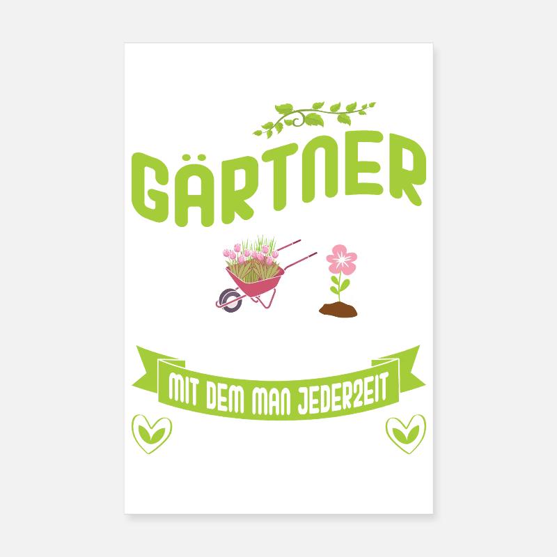Garten Gärtner Gärtnern Gartenarbeit Gartenarbeit Poster 20x30 cm