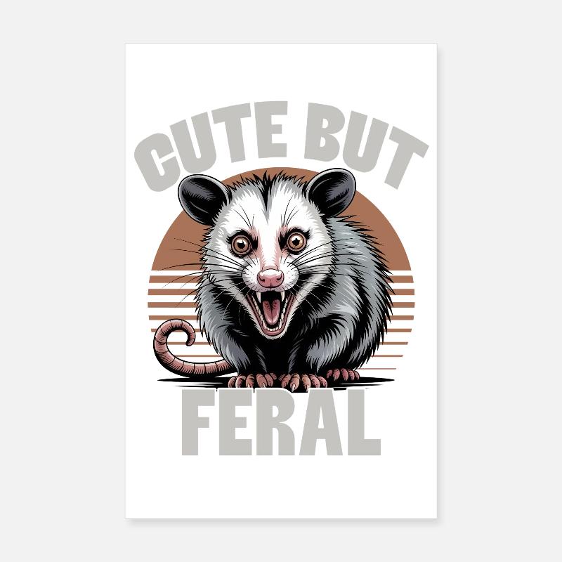 Drôle d’opossum Poster 20 x 30 cm