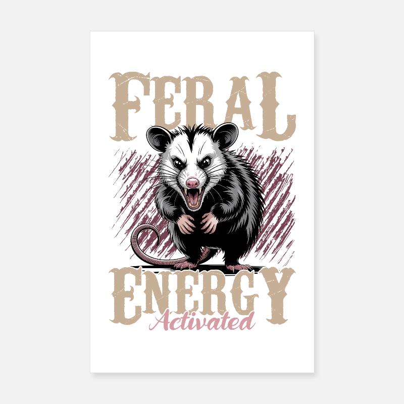 Drôle d’opossum Poster 20 x 30 cm