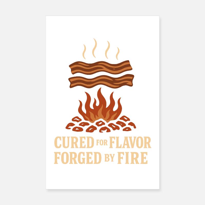 Meat Smoker Jerky Maker Bbq Poster 8" x 12" (20x30 cm)