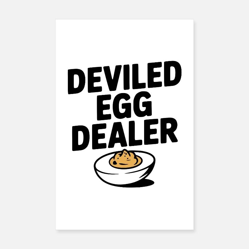 Deviled Egg Dealer Poster 8" x 12" (20x30 cm)