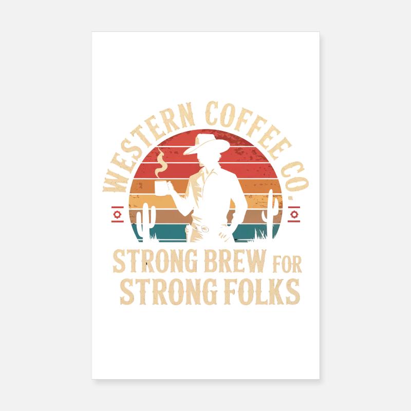 Café occidental Poster 20 x 30 cm