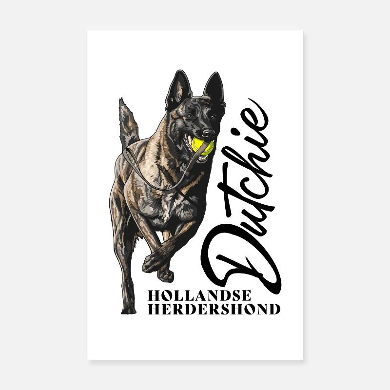 Dutch Shepherd – Dutchie Poster 20x30 cm
