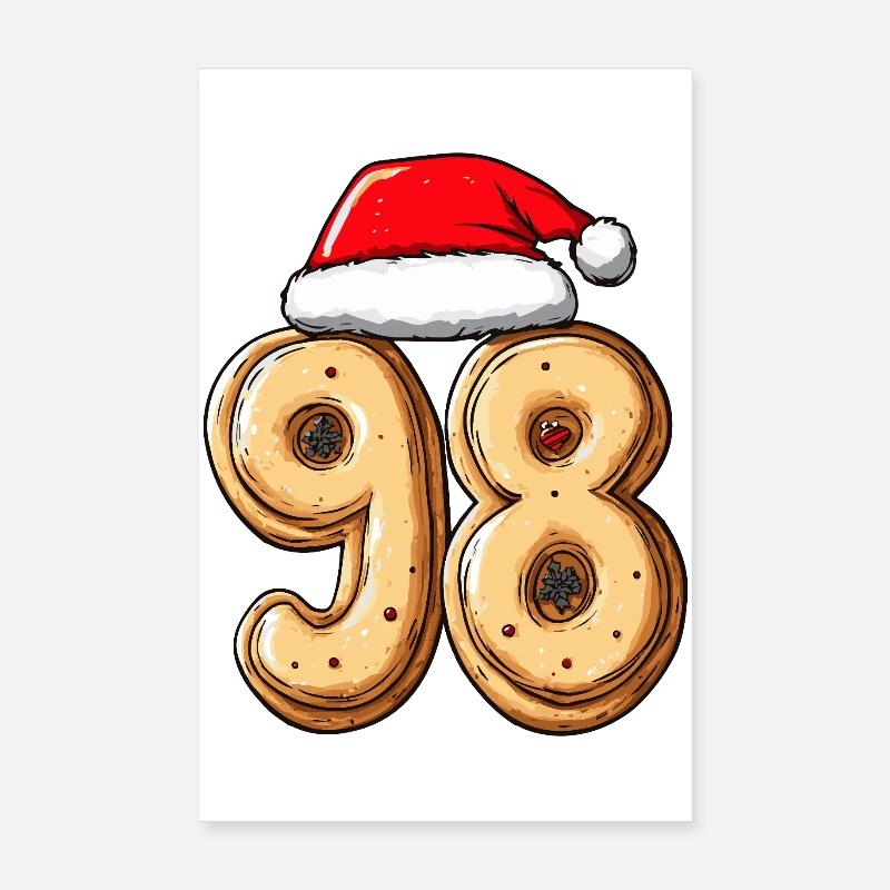 98 Biscuit Noël Poster 20 x 30 cm