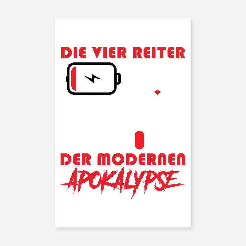 Computer DIE VIER REITER DER MODERNEN APOKALYPSE Poster 20x30 cm