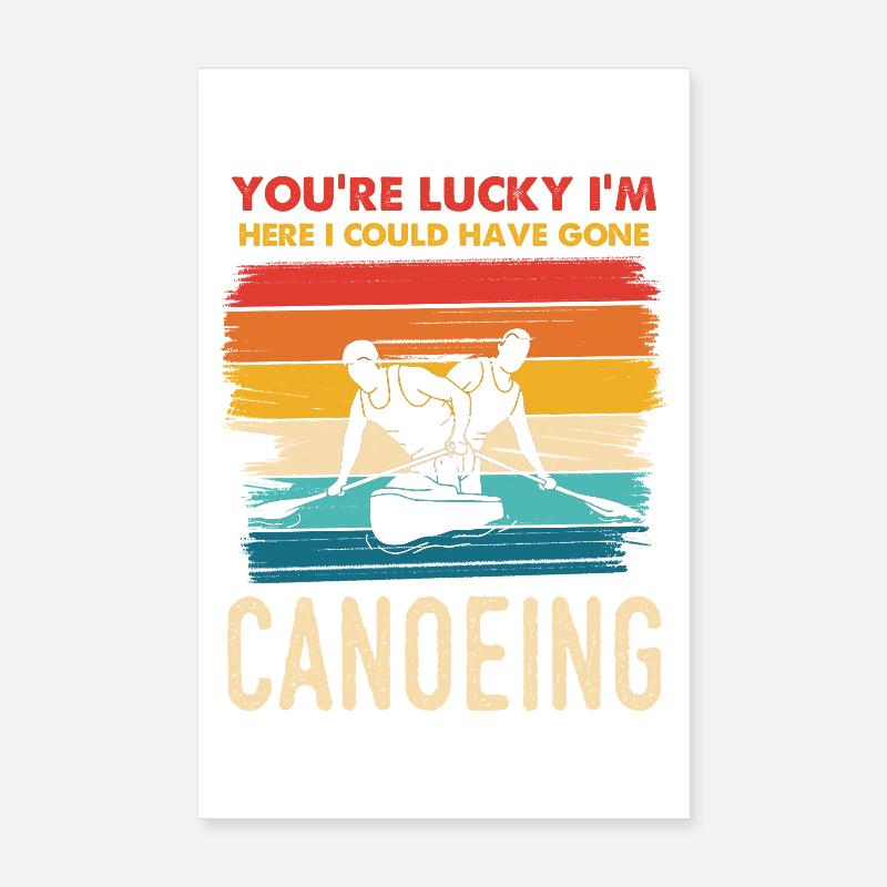 Kanu Spruch Regenbogen Stil Poster 20x30 cm