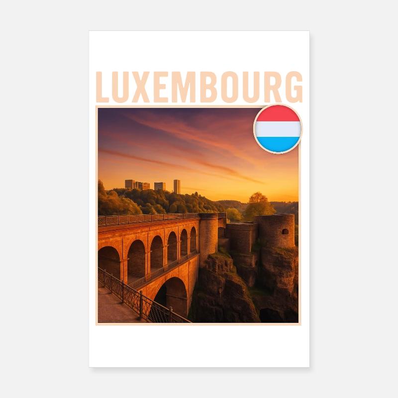 Luxembourg Poster 20 x 30 cm
