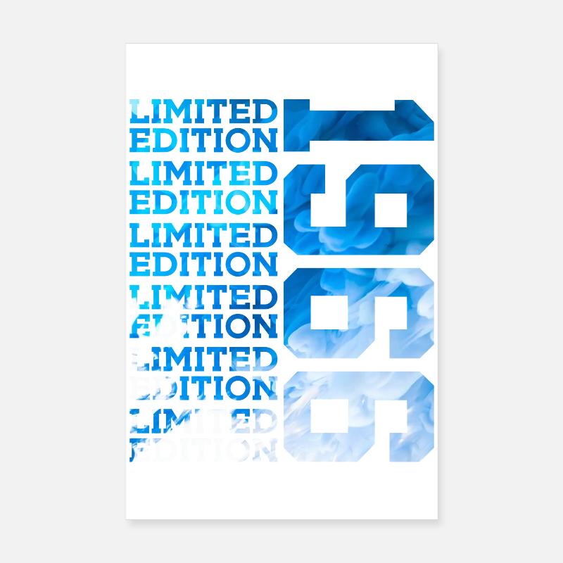 ÉDITION LIMITÉE 1966 60 ANS 60E ANNIVERSAIRE Poster 20 x 30 cm