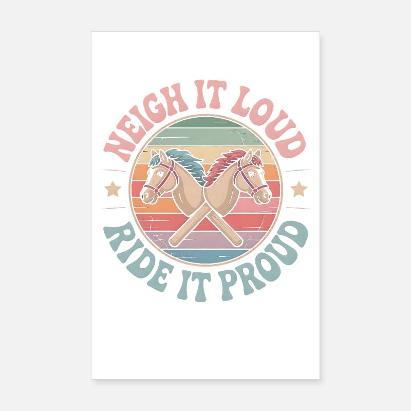 Hobby Horsing Poster 20 x 30 cm