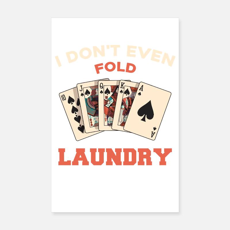 Je ne plie même pas le linge Poster 20 x 30 cm