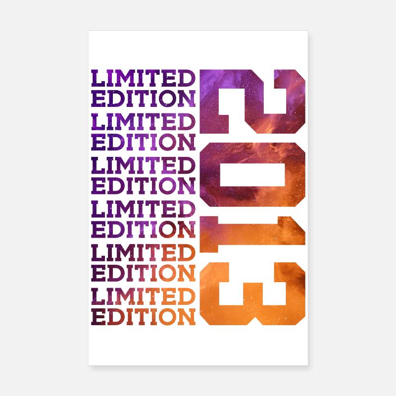 13 YEARS LIMITED EDITION 2013 13TH BIRTHDAY Poster 8" x 12" (20x30 cm)