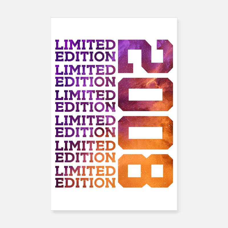18 ANS ÉDITION LIMITÉE 2008 18E ANNIVERSAIRE Poster 20 x 30 cm