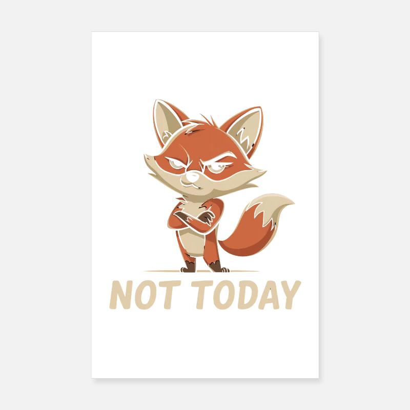 Humour de renard Poster 20 x 30 cm