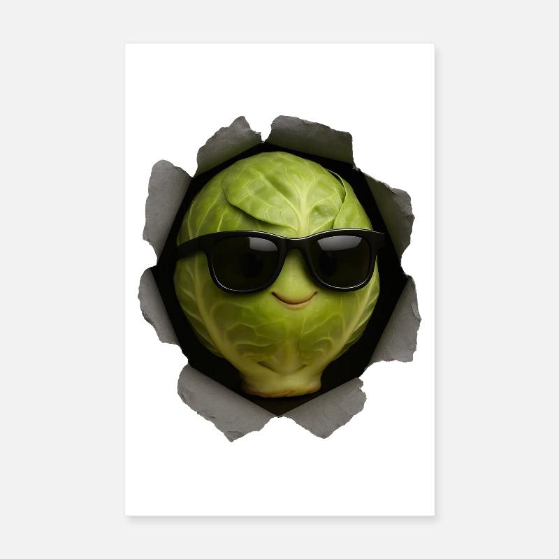 Brussels sprouts Poster 8" x 12" (20x30 cm)