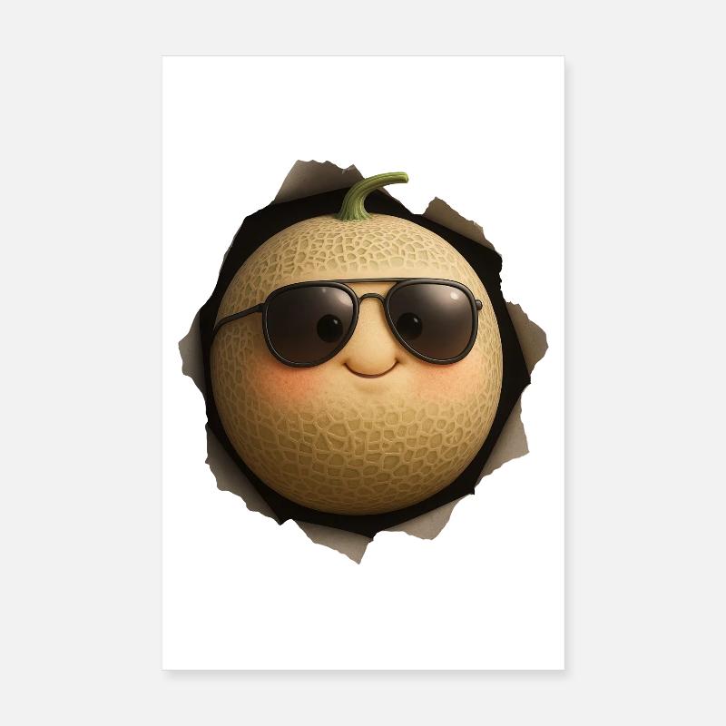 Melon cantaloup Poster 20 x 30 cm
