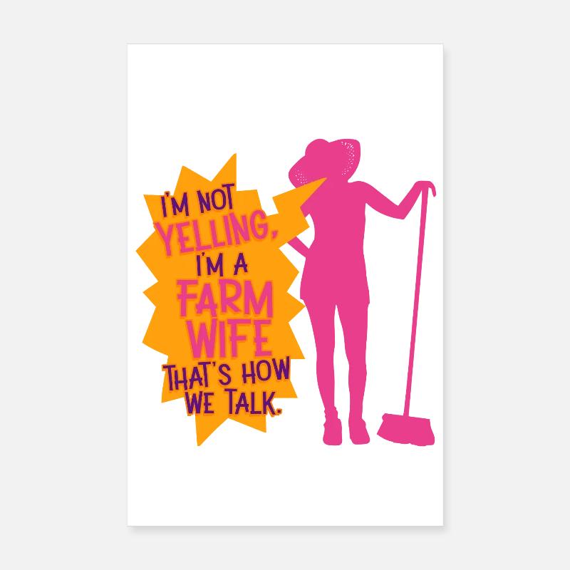Épouse d’une mère fermière Poster 20 x 30 cm