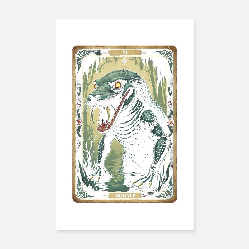 Créatures mythologiques Bunyip Poster 20 x 30 cm