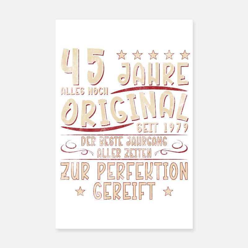 45 ans de l’original depuis 1979 Poster 20 x 30 cm
