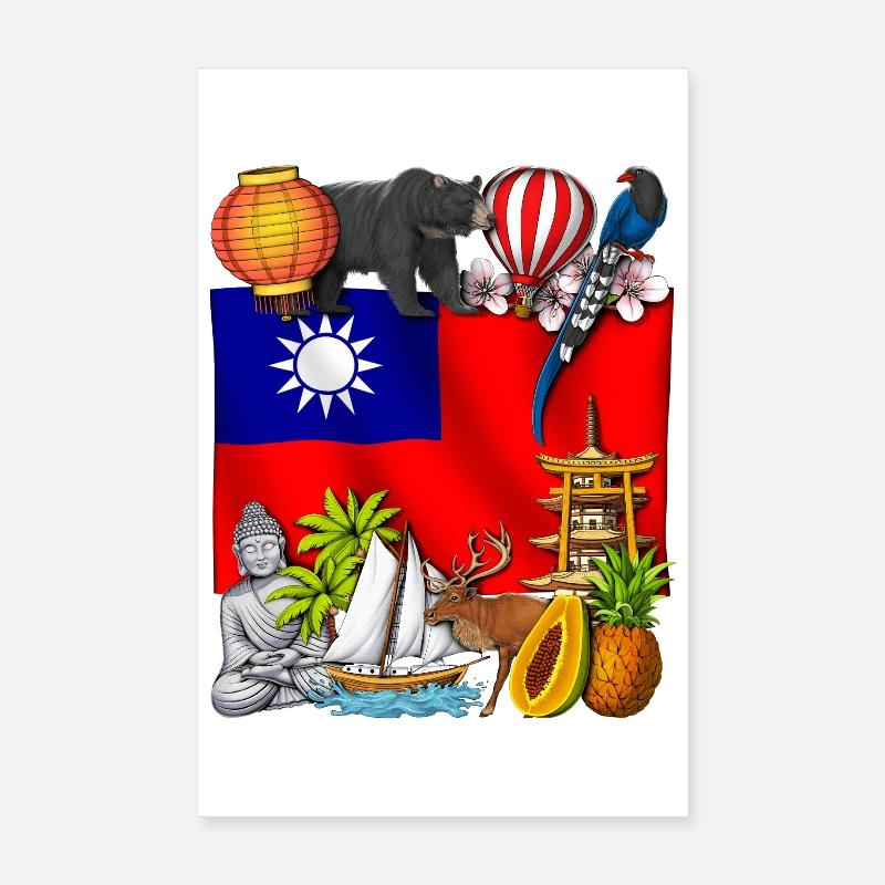 Taiwan Poster 8" x 12" (20x30 cm)