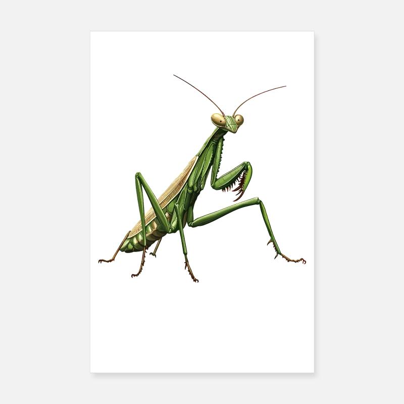 Praying mantises Praying mantis Poster 8" x 12" (20x30 cm)