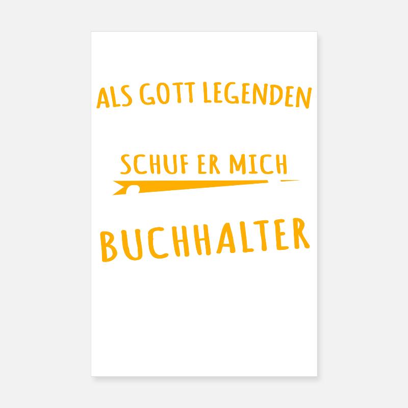 Buchhalter Poster 20x30 cm