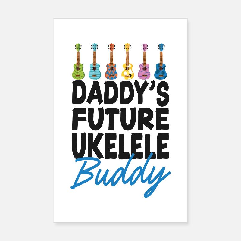 Ukulélé hawaïen Uke Daddy’s Poster 20 x 30 cm