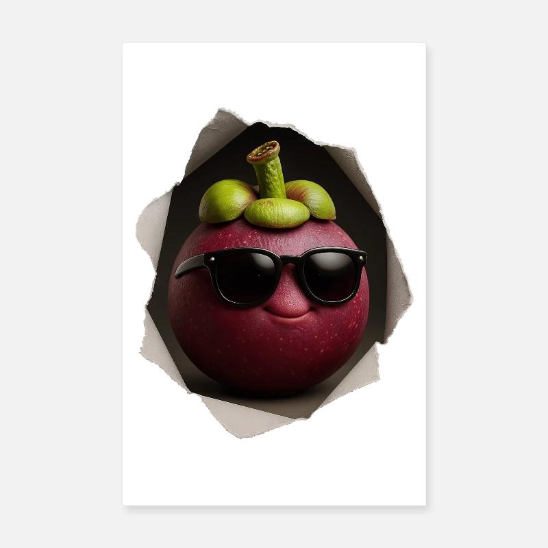 Mangoustan avec lunettes de soleil Poster 20 x 30 cm