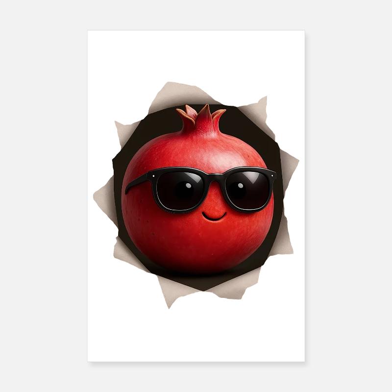 Pomegranate Granatapfel Poster 8" x 12" (20x30 cm)