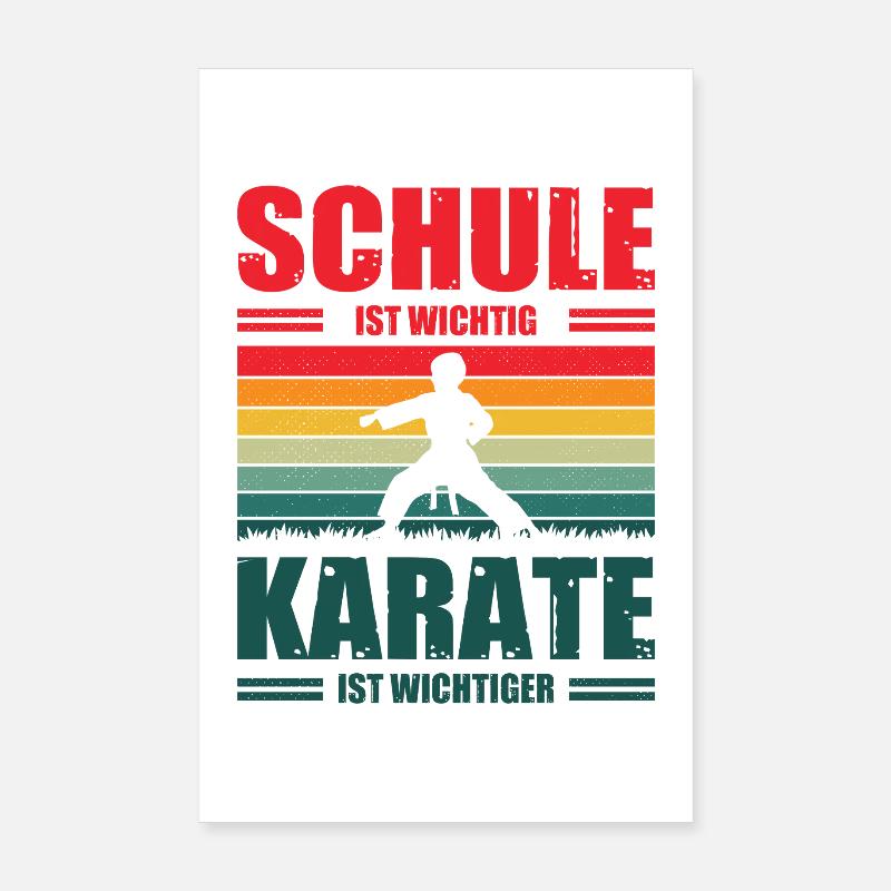 Kinder Karate Training Geschenke Poster 20x30 cm