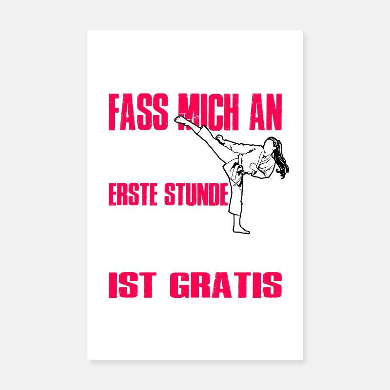 Karate Training Geschenke Karatetraining Poster 20x30 cm