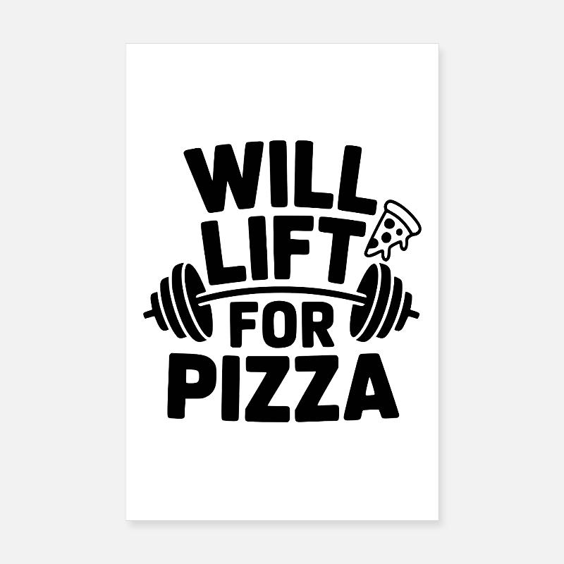 Lève pour la pizza Poster 20 x 30 cm