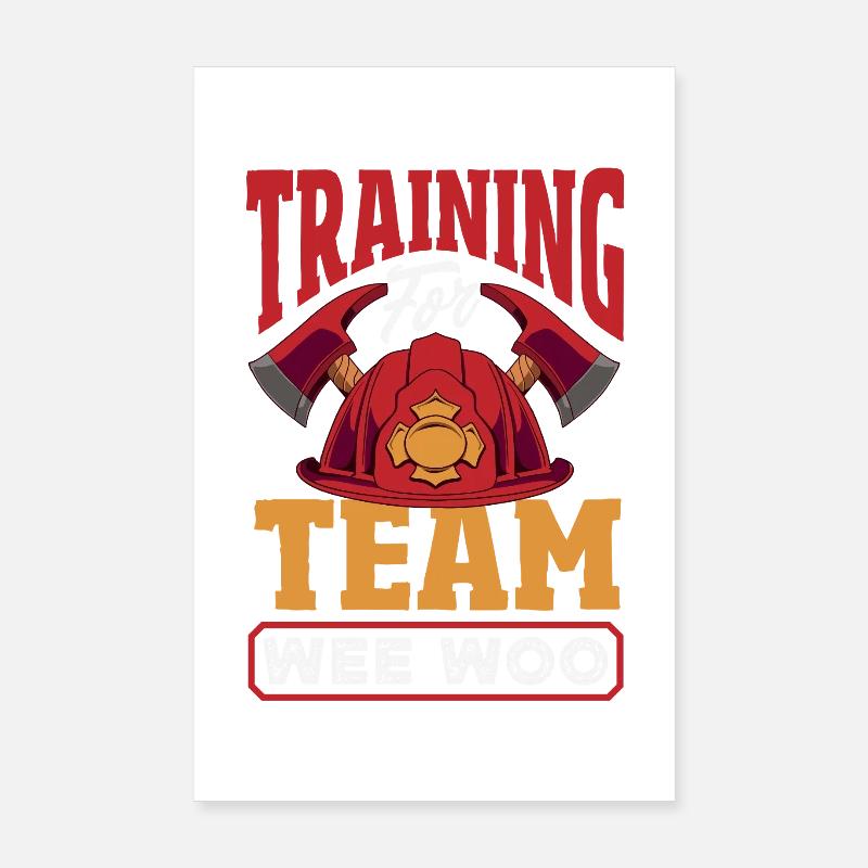 Wee Woo Squad Fire Tiny Feuerwehrmann Poster 20x30 cm
