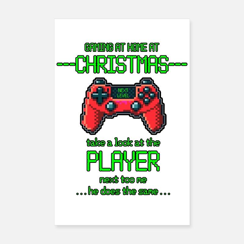 Joueur de Noël Poster 20 x 30 cm