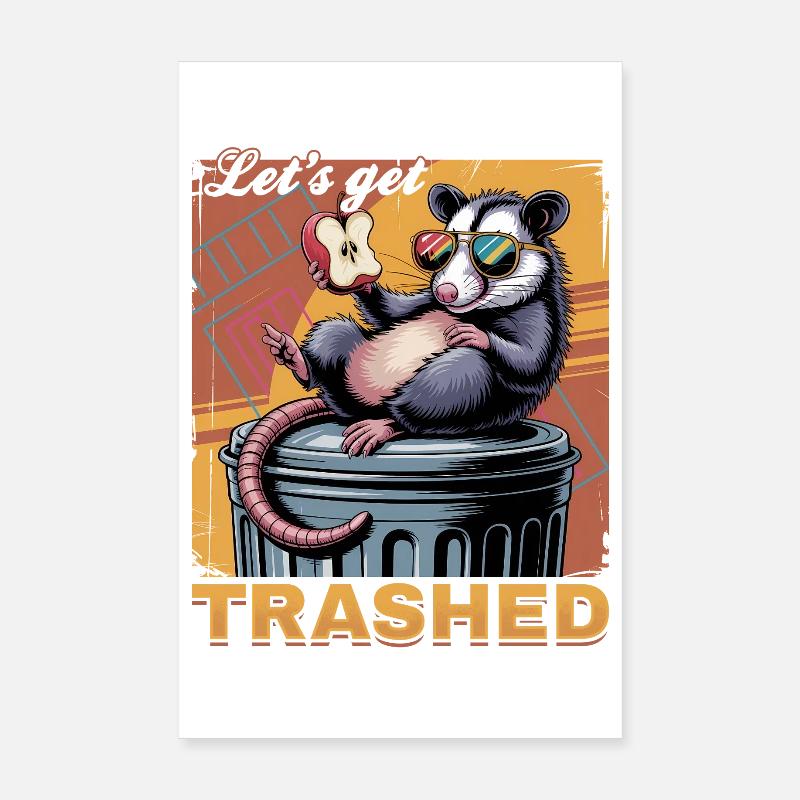 Drôle d’opossum Poster 20 x 30 cm