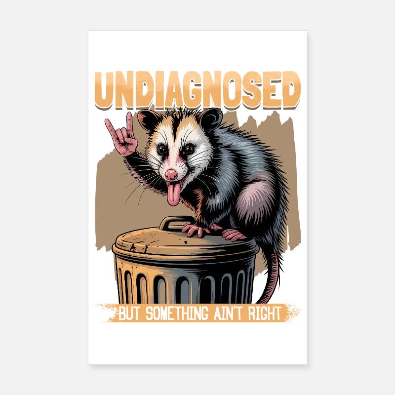 Drôle d’opossum Poster 20 x 30 cm